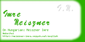 imre meiszner business card